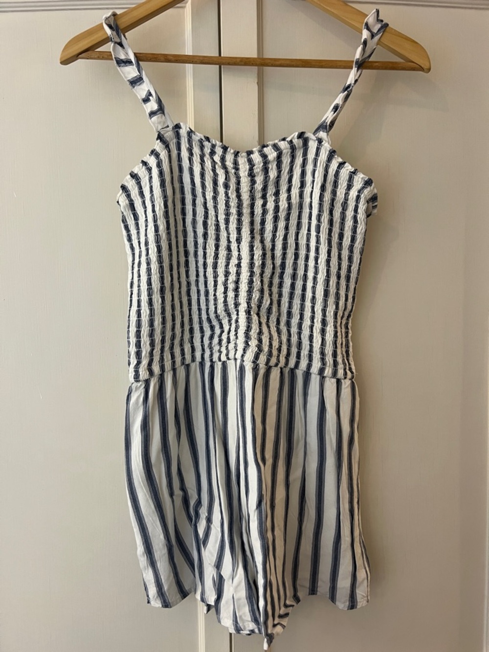 Abercrombie Kids Striped Navy and White Girls' Romper